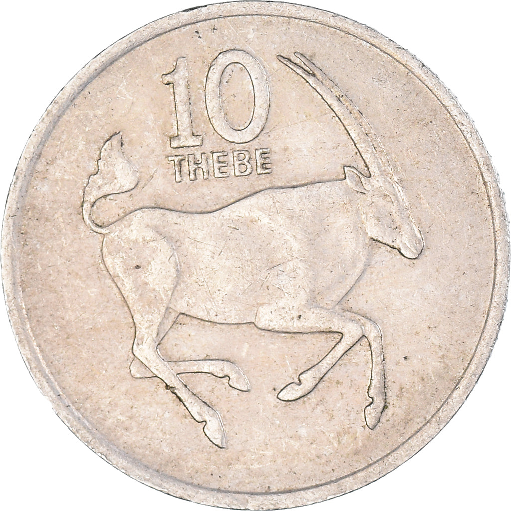 Coin, Botswana, 10 Thebe, 1979