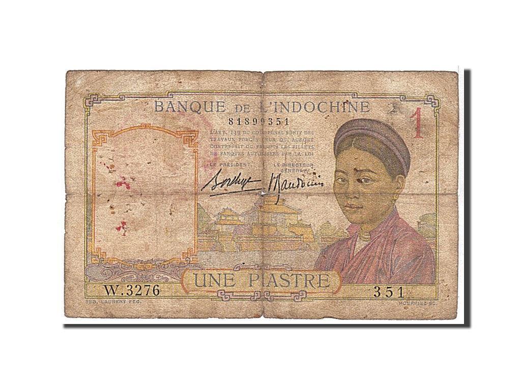 Indochine, 1 Piastre type 1949