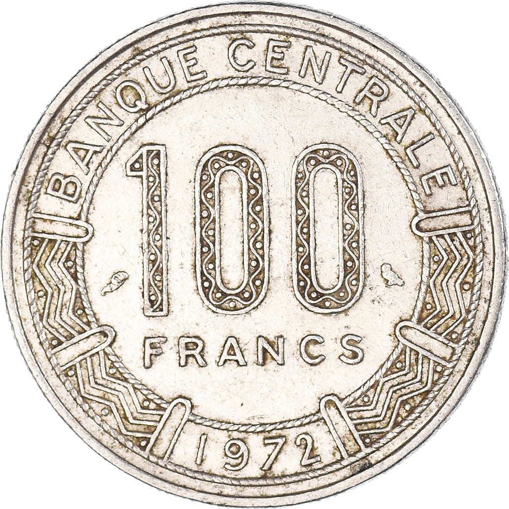 Münze, Congo Republic, 100 Francs, 1972