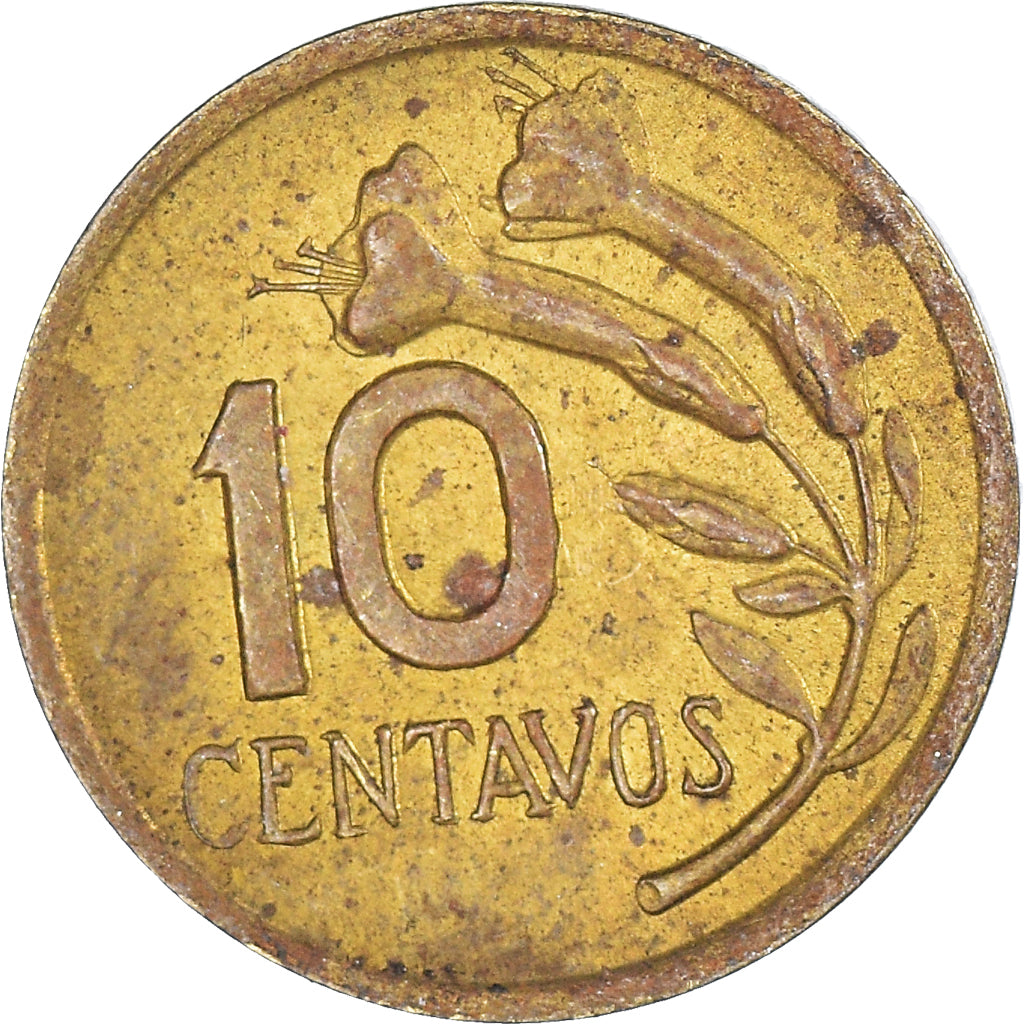 Moneda, Perú, 10 Centavos, 1971