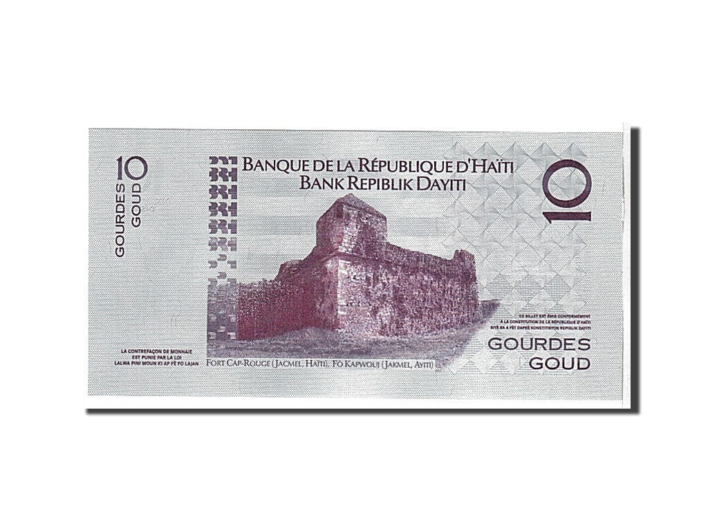 Biljet, Haïti, 10 Gourdes, 2012, NIEUW