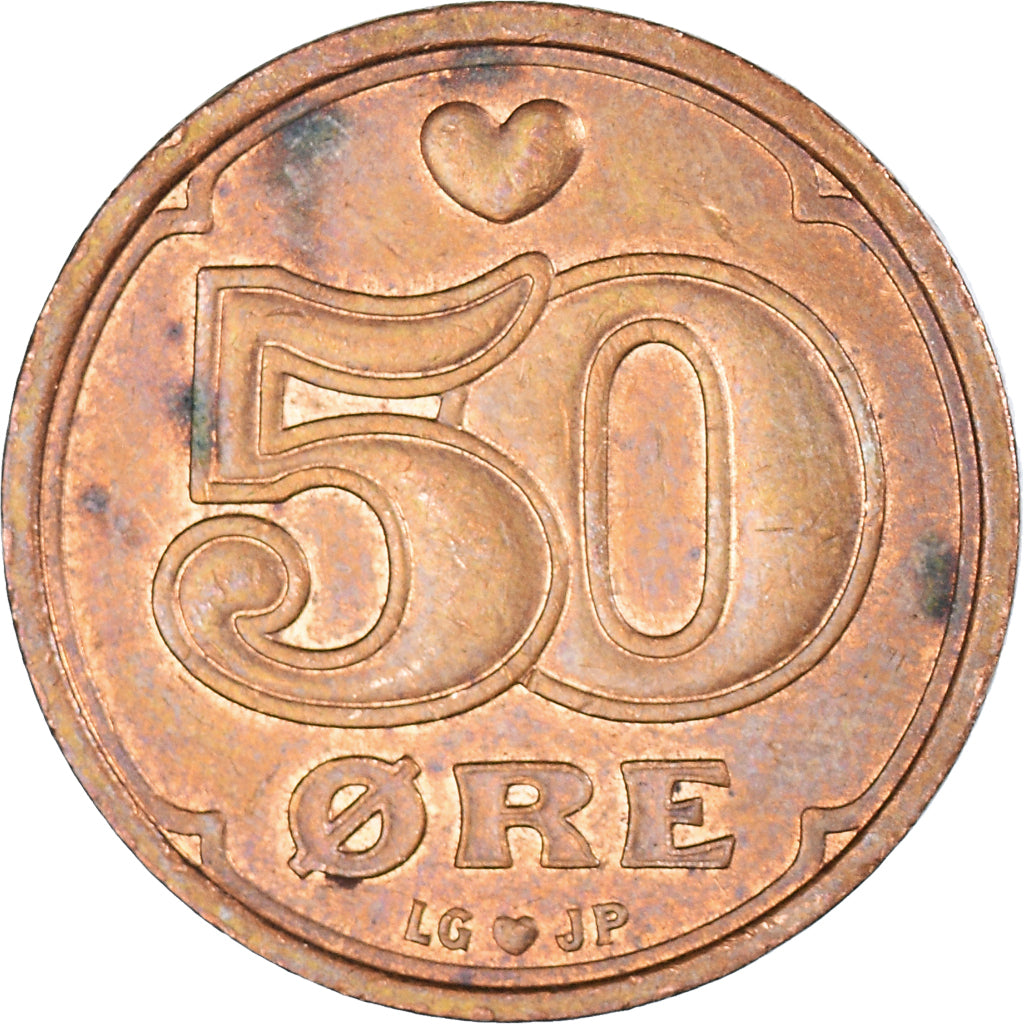 Münze, Dänemark, 50 Öre, 1997