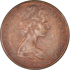 Coin, New Zealand, 2 Cents, 1971