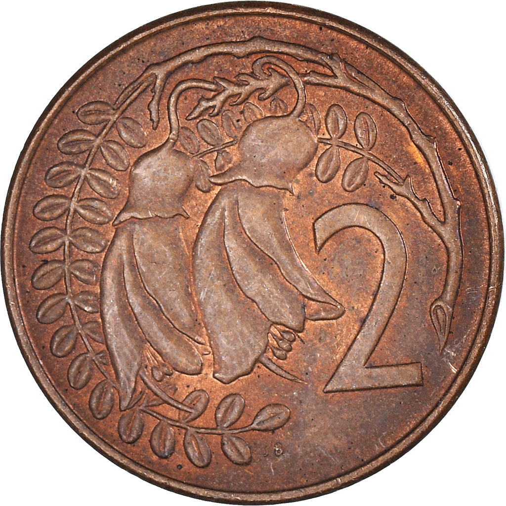 Coin, New Zealand, 2 Cents, 1971