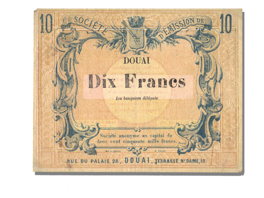 Banknote, 10 Francs, 1870, France, UNC(63)
