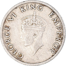 Coin, India, 1/4 Rupee, 1947