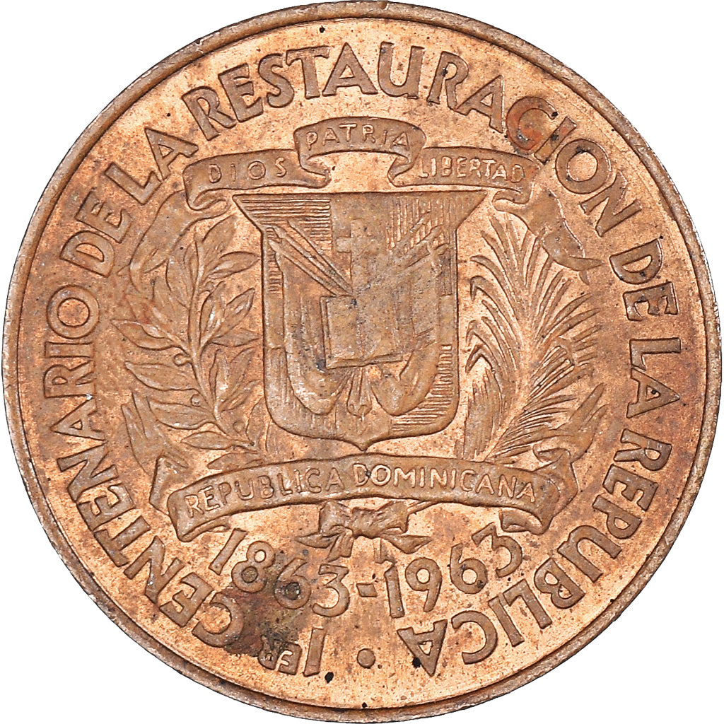 Moneda, República Dominicana, Centavo, 1963
