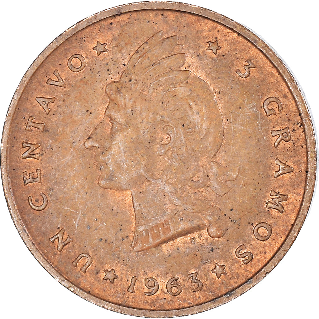 Moneda, República Dominicana, Centavo, 1963