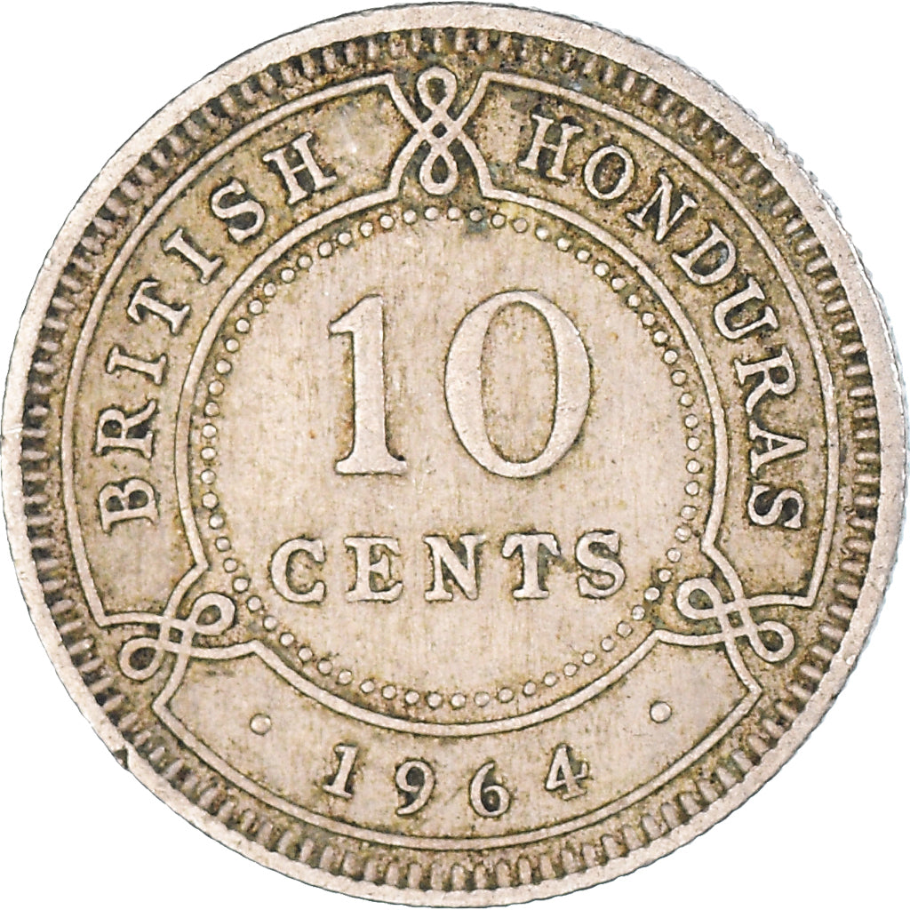 Moneda, Honduras británica, 10 Cents, 1964