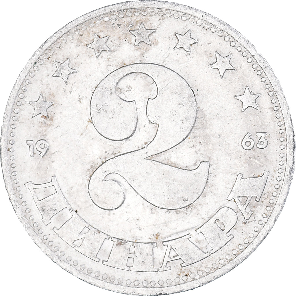 Moneda, Yugoslavia, 2 Dinara, 1963