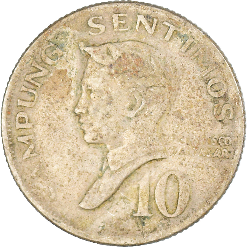 Moneda, Filipinas, 10 Centavos, 1967