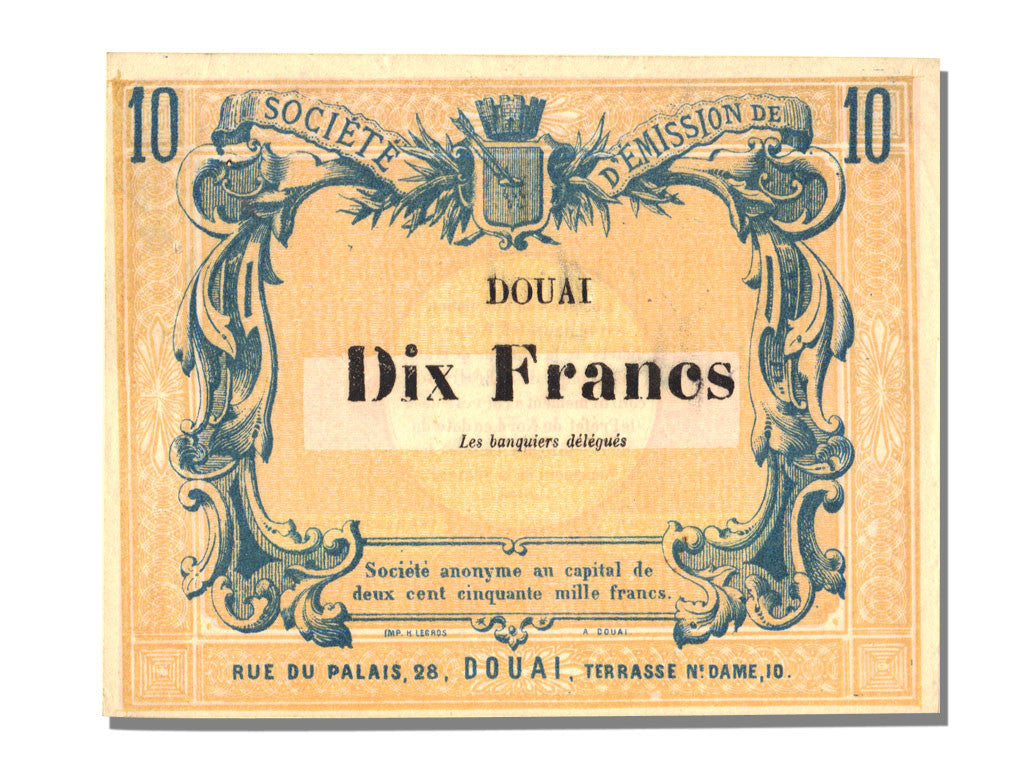 Billete, 10 Francs, 1870, Francia, UNC