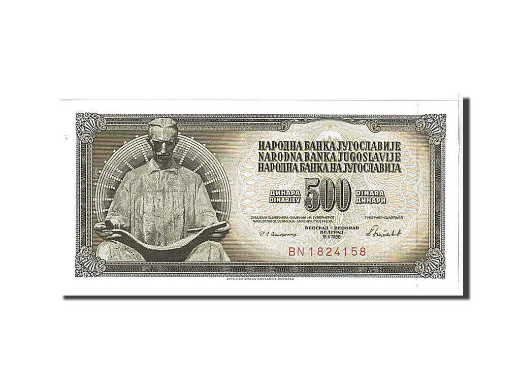 Yugoslavia, 500 Dinara, 1986, KM #91c, UNC(65-70), BN1824158