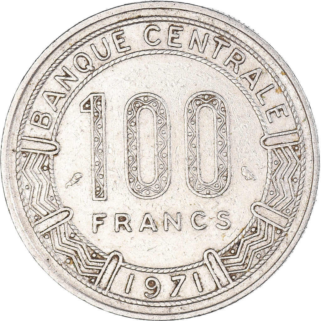 Monnaie, Cameroun, 100 Francs, 1971