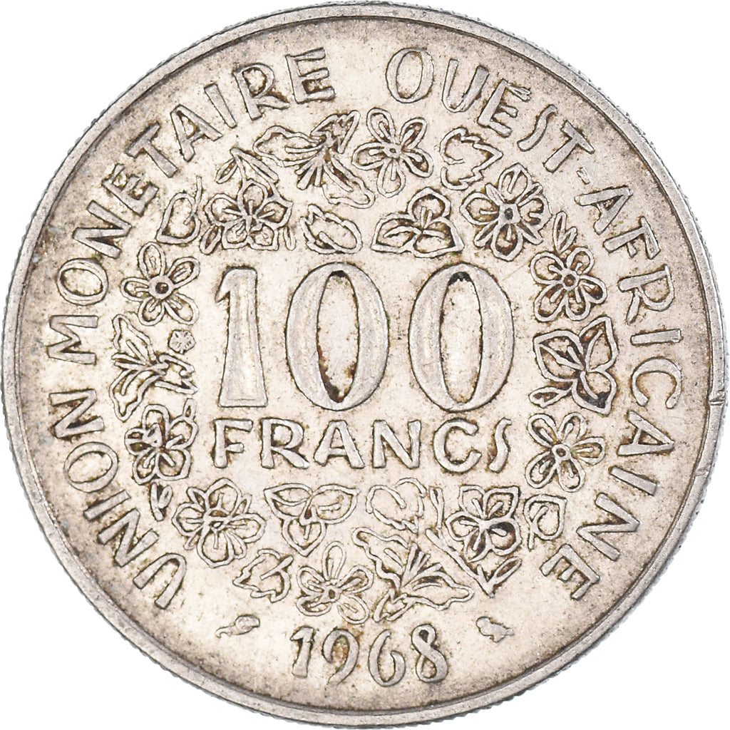 Moneda, Estados del África Occidental, 100 Francs, 1968