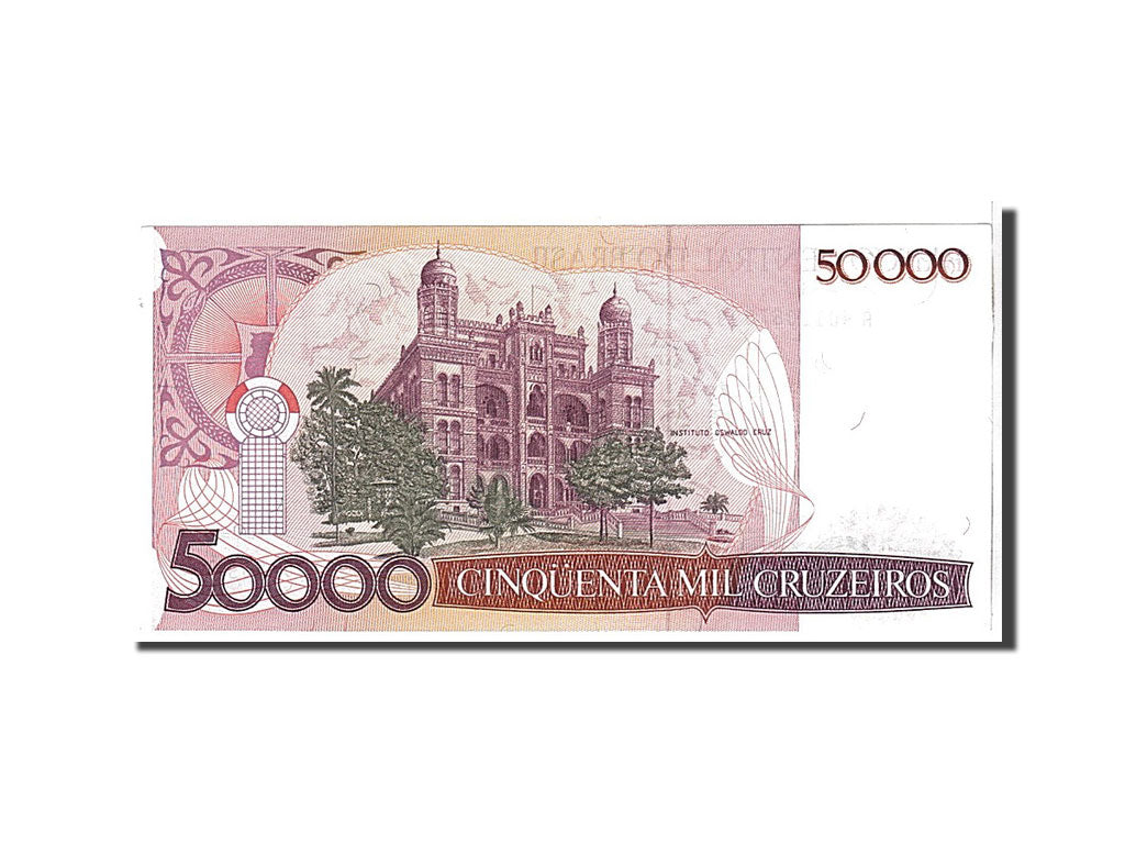Brazil, 50 Cruzados on 50,000 Cruzeiros, 1986, KM #207, UNC(65-70), A4011067899A