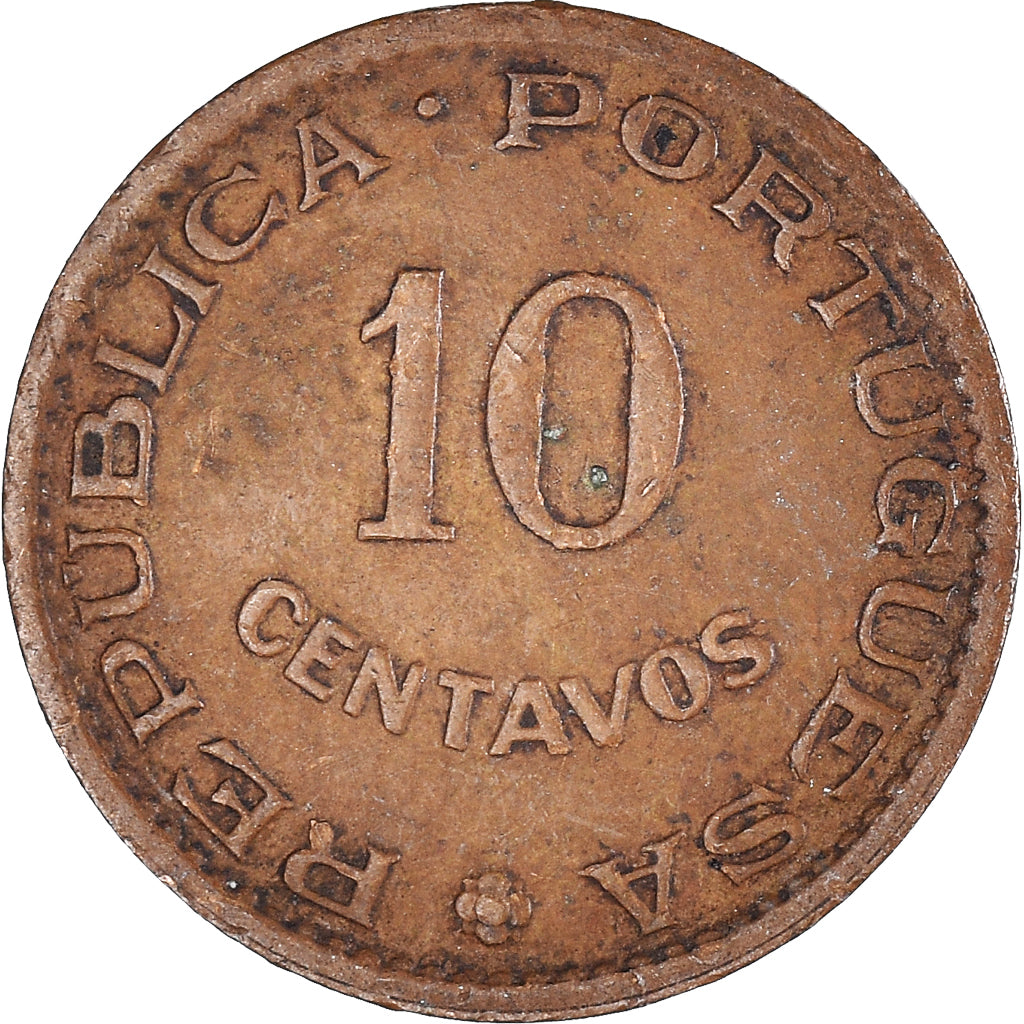 Münze, Timor, 10 Centavos, 1958
