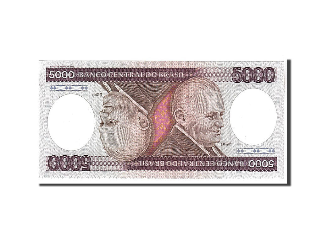 Banknote, Brazil, 5000 Cruzeiros, 1985, KM:202d, UNC(65-70)