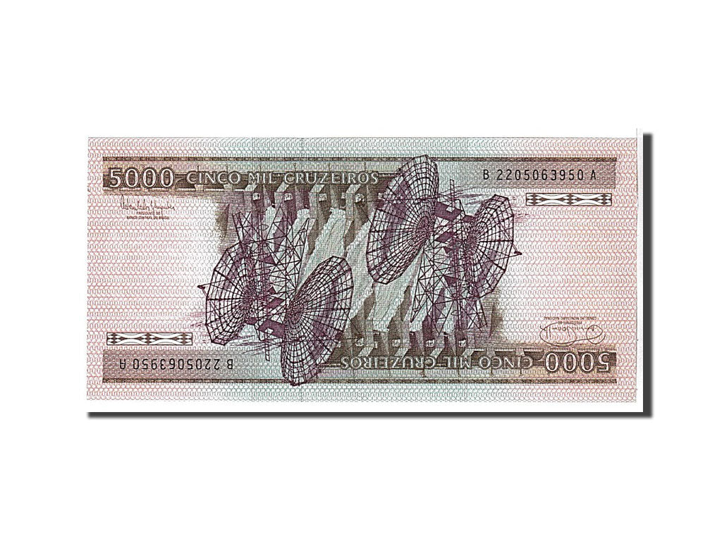 Banknote, Brazil, 5000 Cruzeiros, 1985, KM:202d, UNC(65-70)