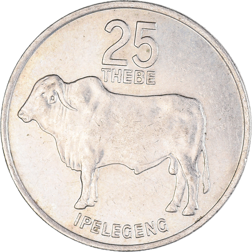Coin, Botswana, 25 Thebe, 1977