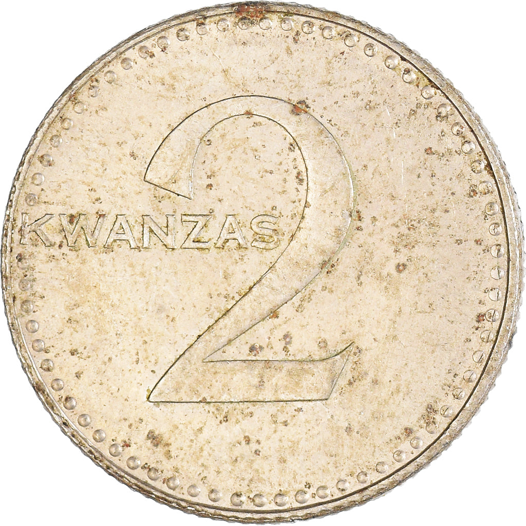 Coin, Angola, 2 Kwanzas, 1975