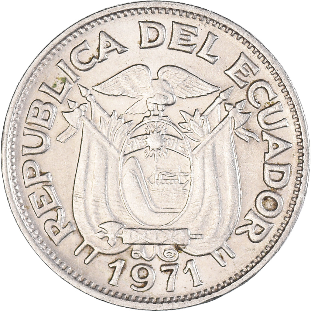 Münze, Ecuador, 20 Centavos, 1971