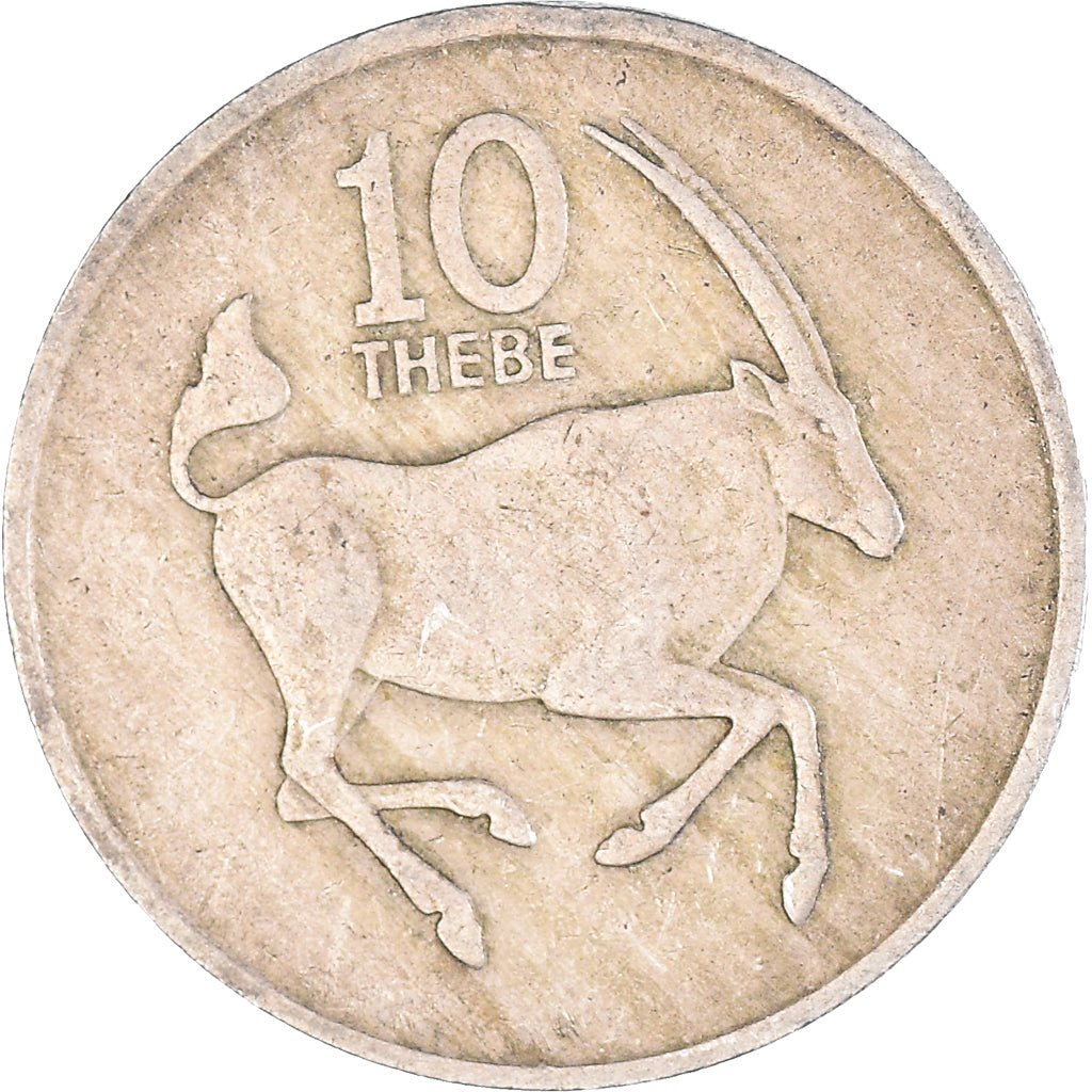 Coin, Botswana, 10 Thebe, 1976