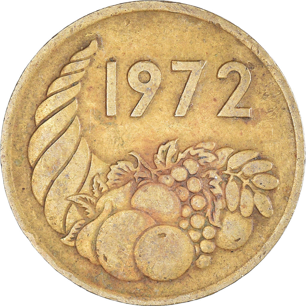 Coin, Algeria, 20 Millim, 1972, EF(40-45), Aluminum-Bronze
