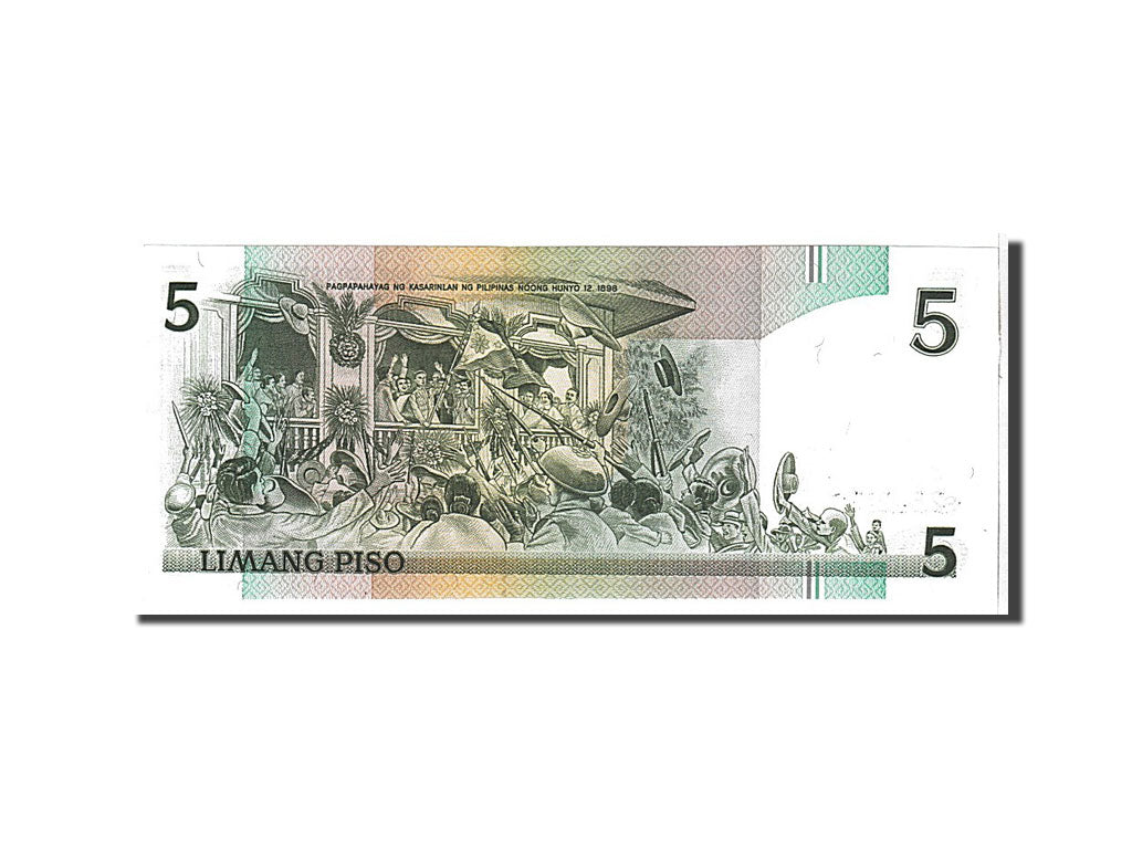 Geldschein, Philippinen, 5 Piso, 1995, UNZ