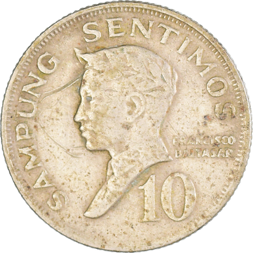 Moeda, Filipinas, 10 Sentimos, 1969