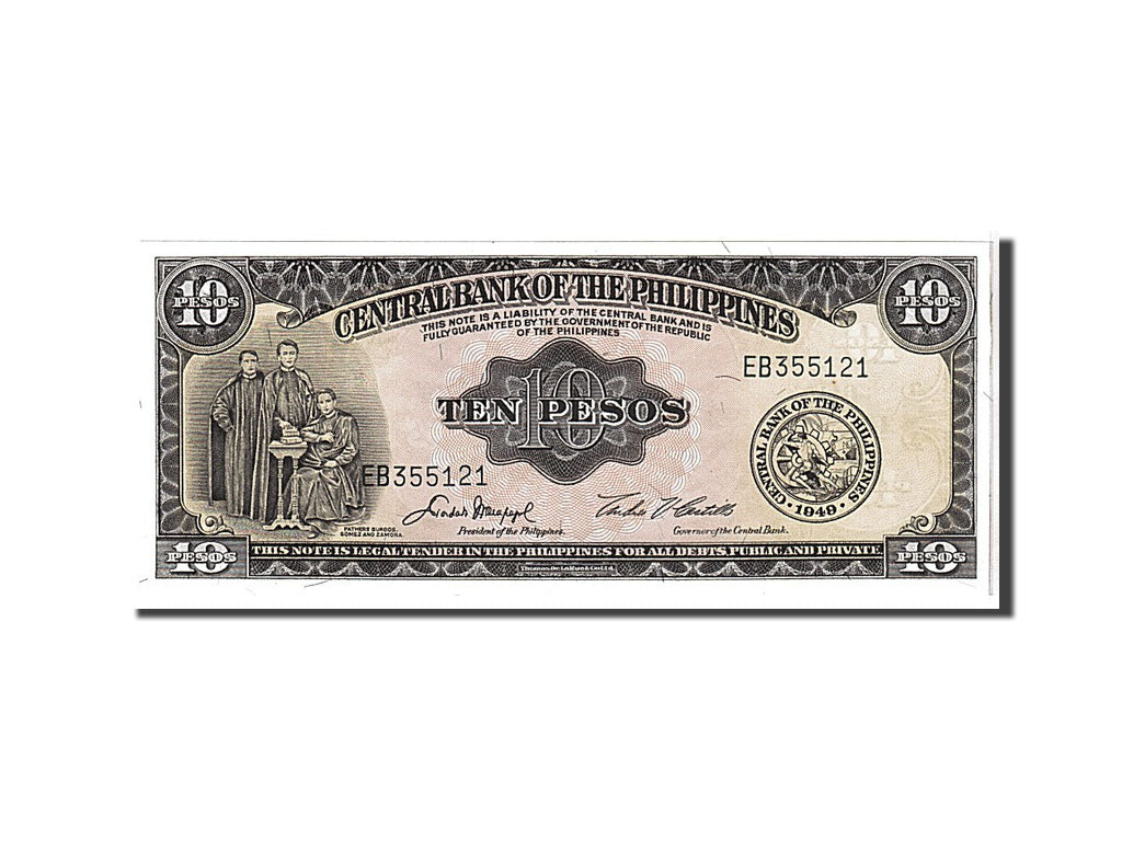 Philippines, 10 Pesos, KM #136e, UNC(65-70), EB355121