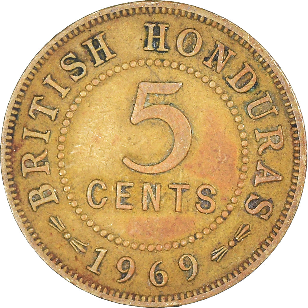 Moneda, Honduras británica, 5 Cents, 1969