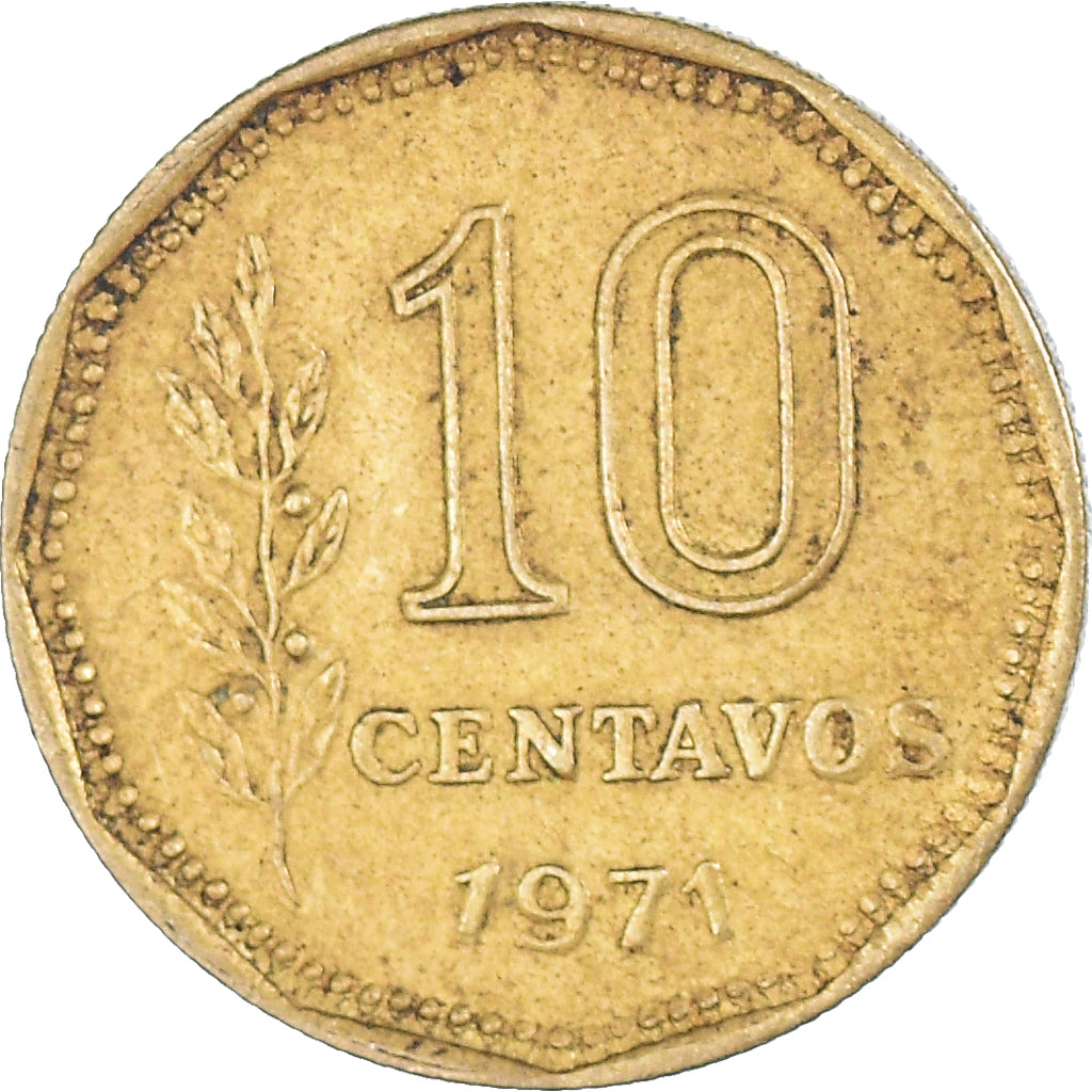 Moeda, Argentina, 10 Centavos, 1971