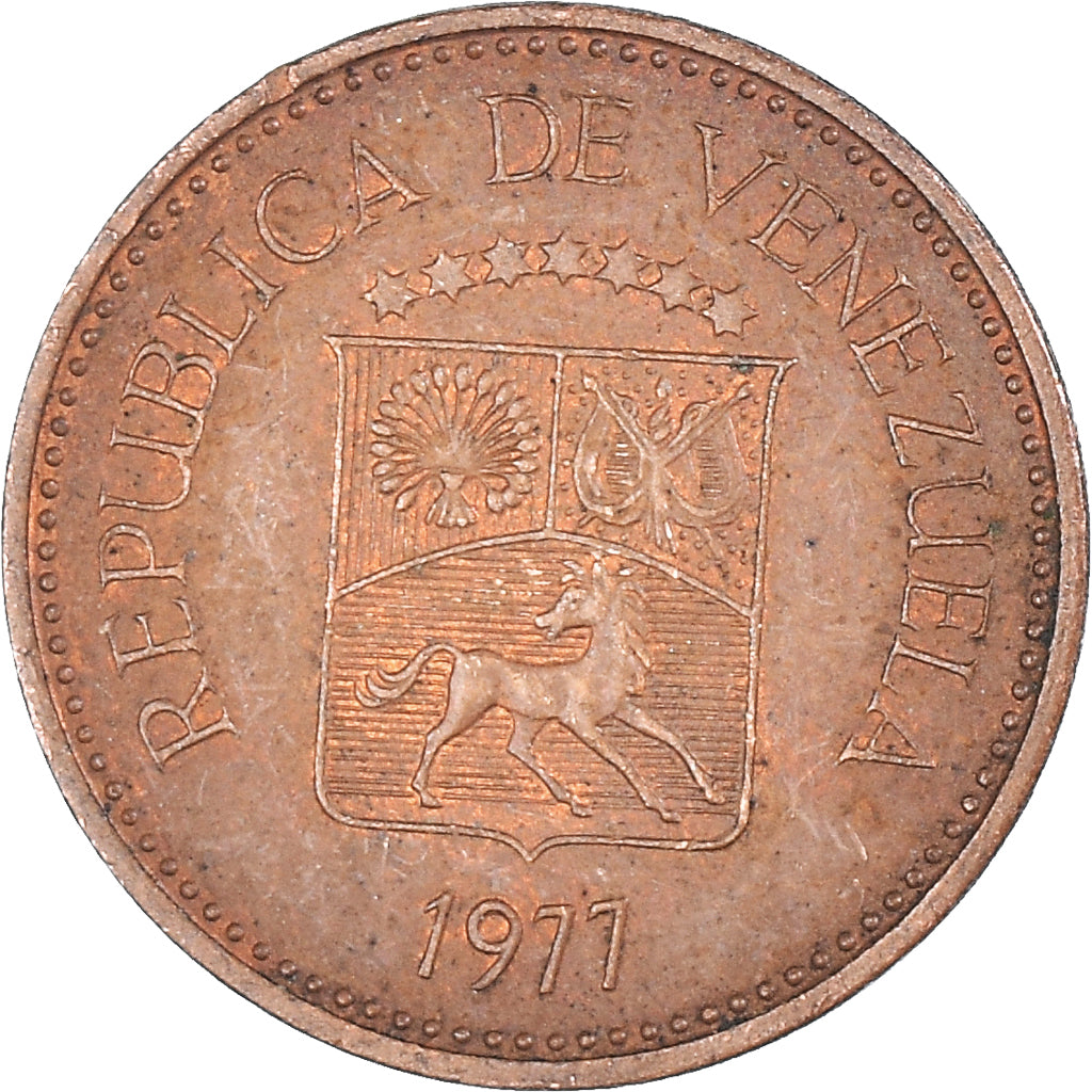 Moneda, Venezuela, 5 Centimos, 1977