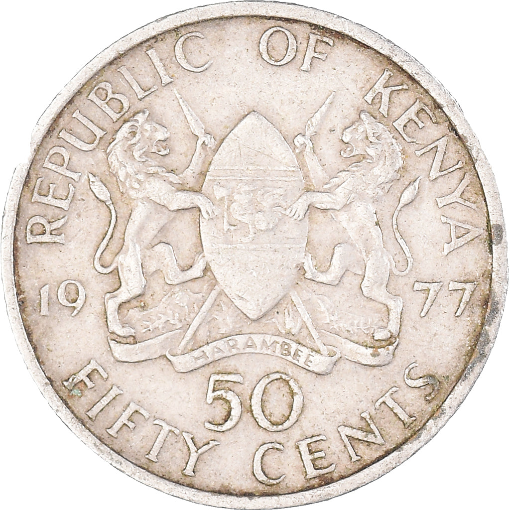 Münze, Kenya, 50 Cents, 1977