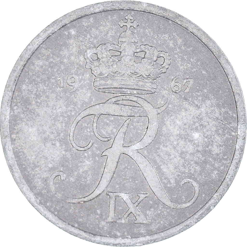 Moneda, Dinamarca, 2 Öre, 1967