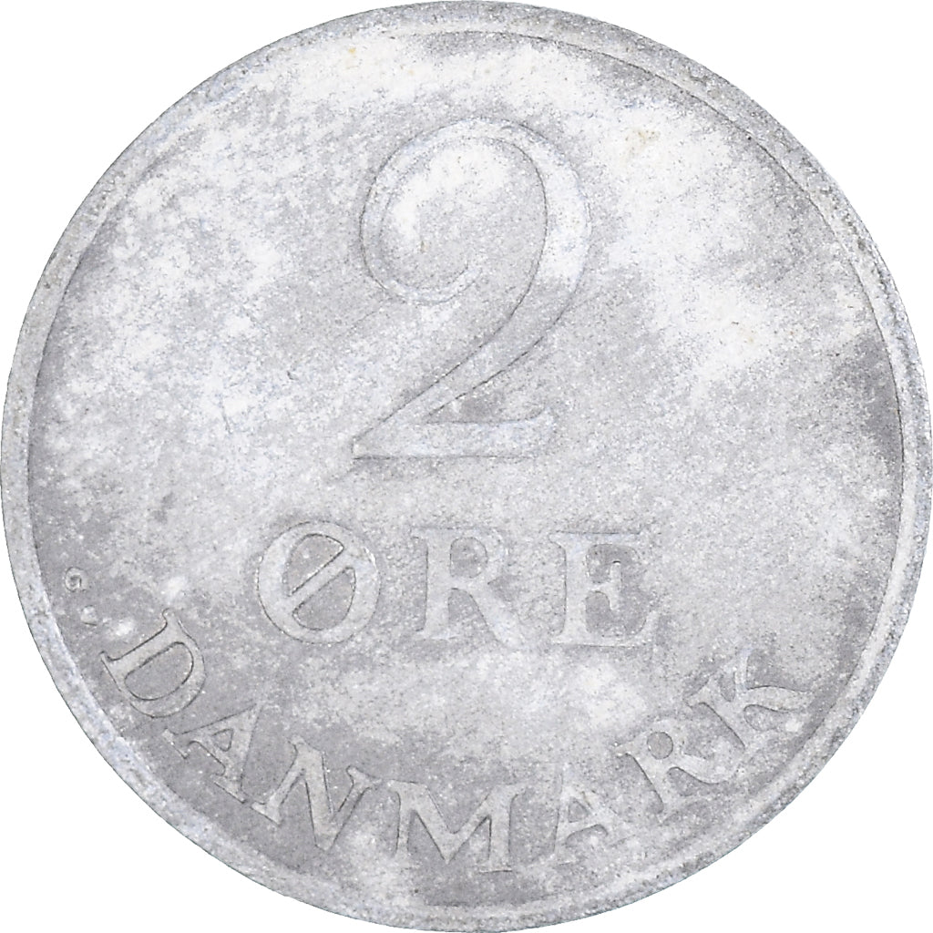 Moneda, Dinamarca, 2 Öre, 1967