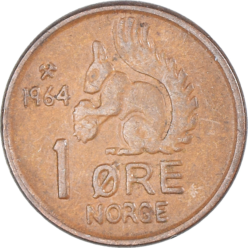 Münze, Norwegen, Ore, 1964
