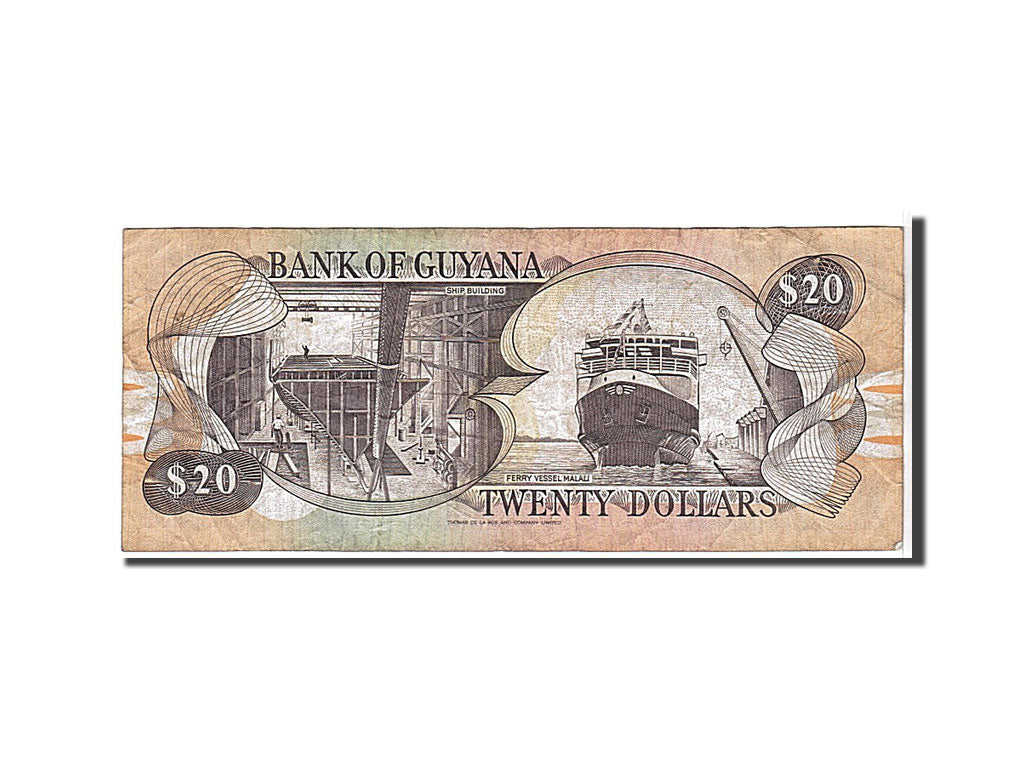 Guyana, 20 Dollars, 1996, KM #30b, EF(40-45), B37910683