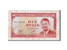Billete, 10 Sylis, 1980, Guinea, KM:23a, MBC