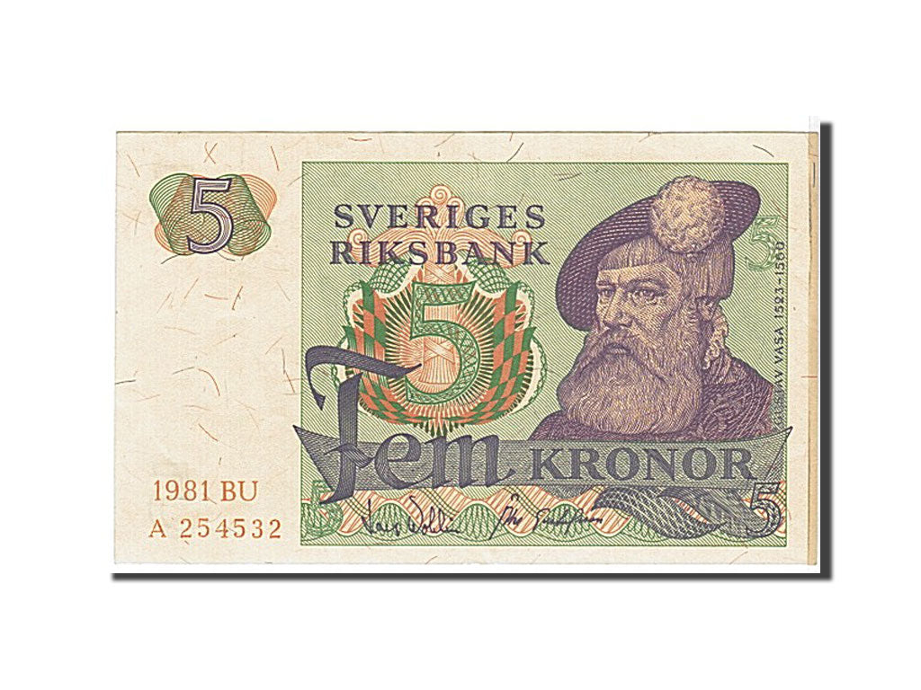 Sweden, 5 Kronor, 1981, KM #51d, UNC(60-62), A254532