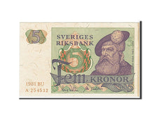 Sweden, 5 Kronor, 1981, KM #51d, UNC(60-62), A254532