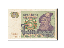 Suède, 5 Kronor type G. Vasa