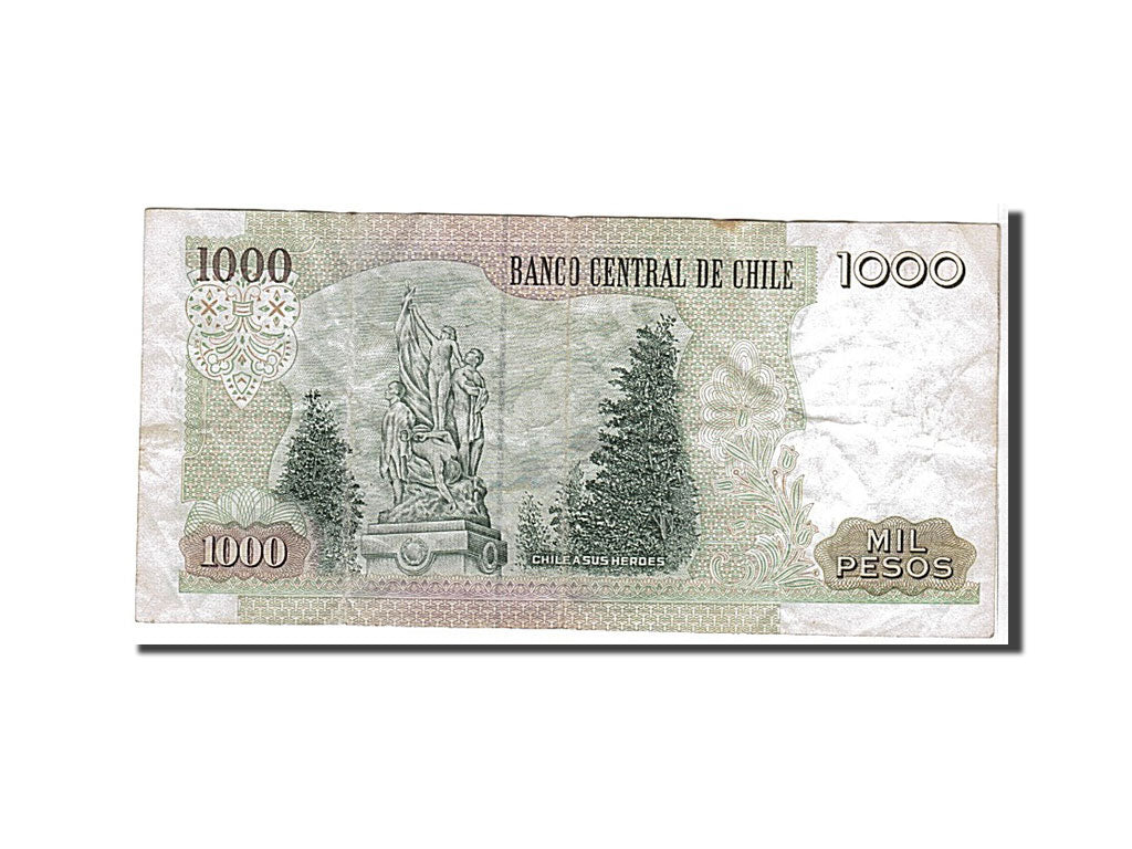 Chile, 1000 Pesos, 1997, KM #154f, EF(40-45), HB5866522
