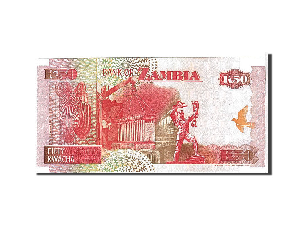 Banknote, Zambia, 50 Kwacha, 1992, KM:37a, UNC(65-70)