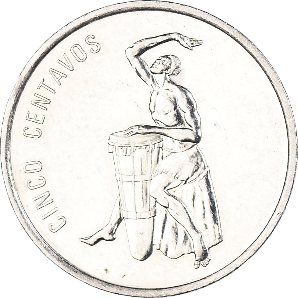 Monnaie, République Dominicaine, 5 Centavos, 1989