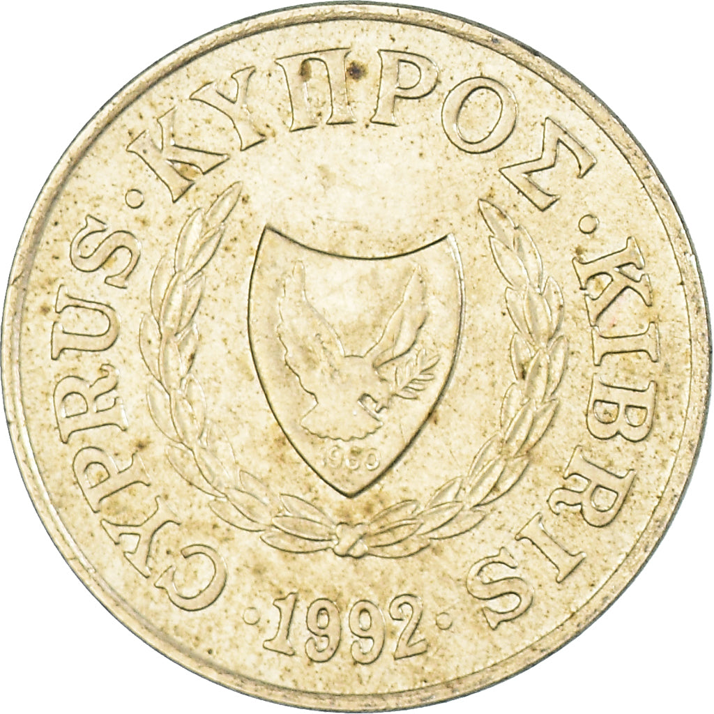 Coin, Cyprus, 2 Cents, 1992