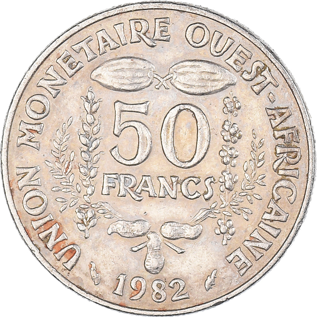 Moneda, Estados del África Occidental, 50 Francs, 1982