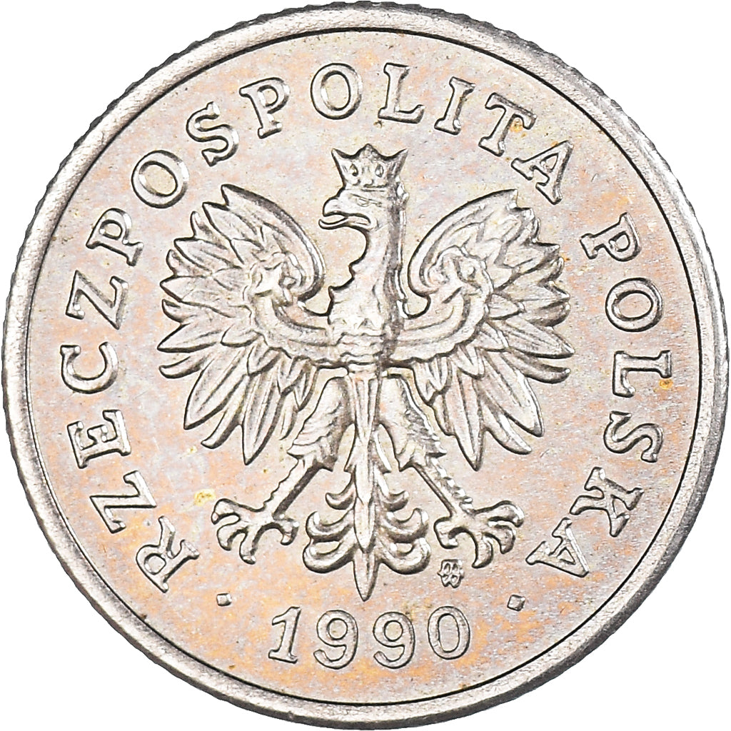 Moneda, Polonia, 50 Groszy, 1990