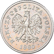 Moneda, Polonia, 50 Groszy, 1990